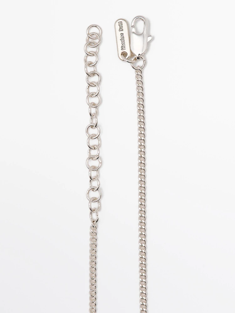 Necklace with ceramic pendant
