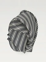 100% silk striped scarf
