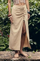 BEADED PAREO SKIRT