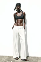 PANTALON LARGE TAILLE CROISÉE