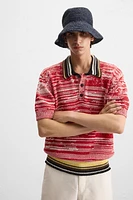 POLO EN MAILLE CONTRASTE