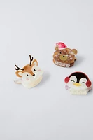 THREE-PACK OF ANIMAL CLIPS