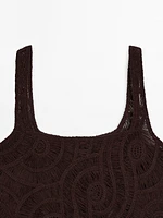 Top en maille crochetée
