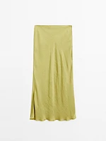 Long flowing satin skirt - STUDIO