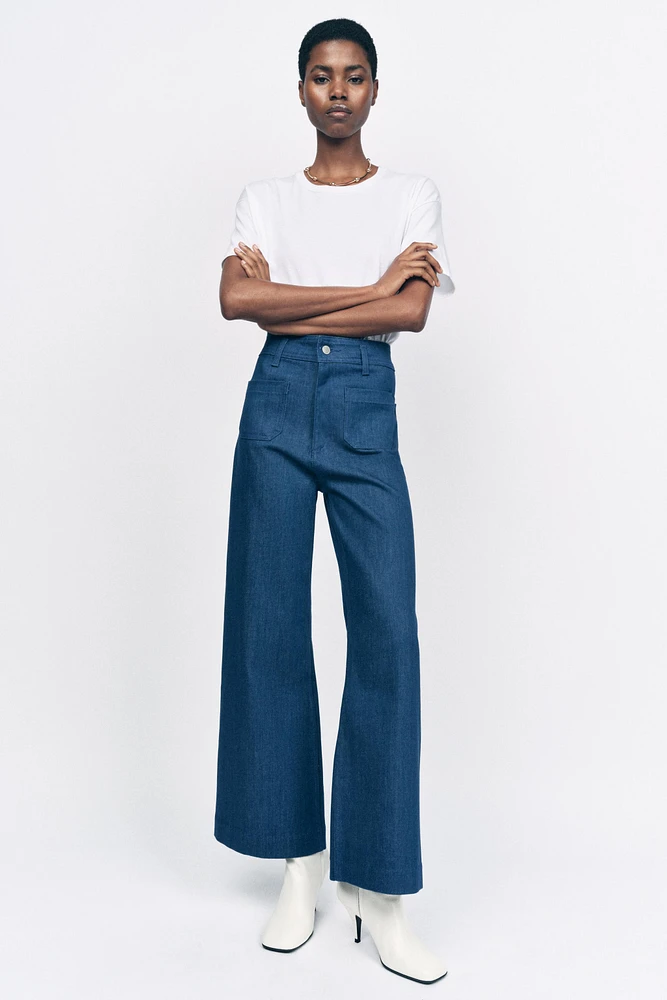 ZW COLLECTION HIGH WAIST WIDE LEG JEANS