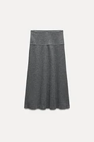 VOLUMINOUS SOFT MIDI SKIRT