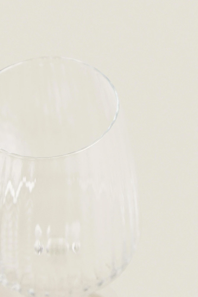 VERRE À VIN RECYCLABLE LIGNES