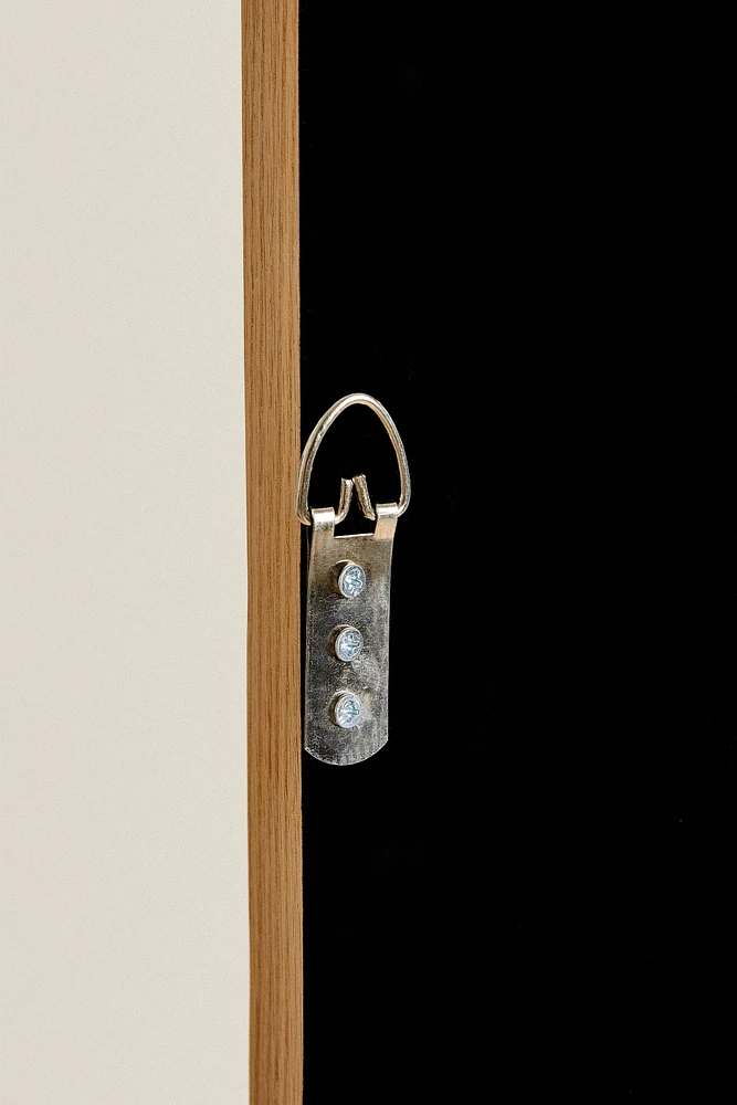MIROIR SUR PIED CADRE ARRONDI