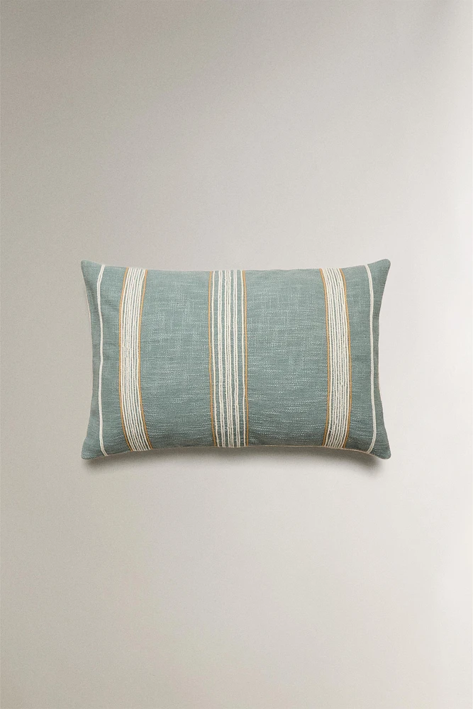HOUSSE DE COUSSIN RAYURES