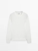 Pull en maille côtelée lin - Limited Edition