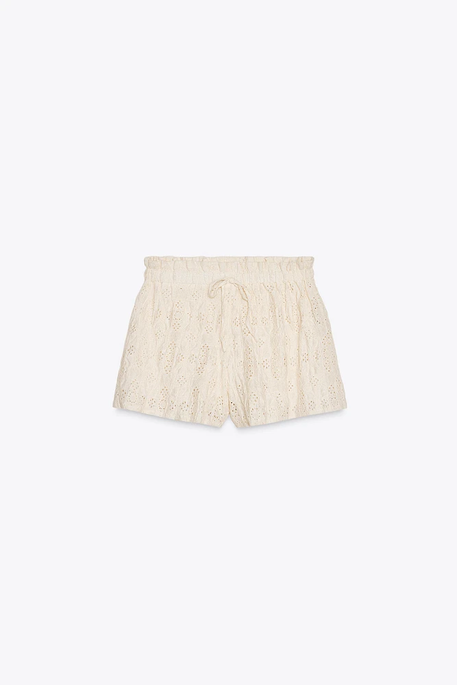 EMBROIDERED SHORTS