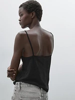 Strappy top with lace detail