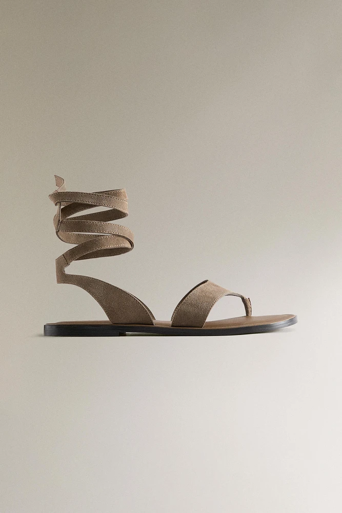 SANDALES CUIR BRIDE CHEVILLE