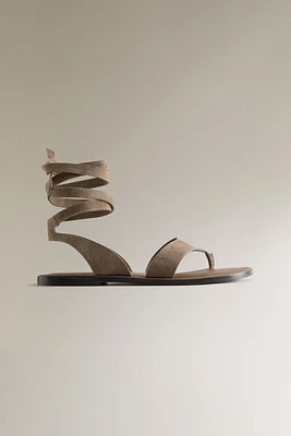SANDALES CUIR BRIDE CHEVILLE