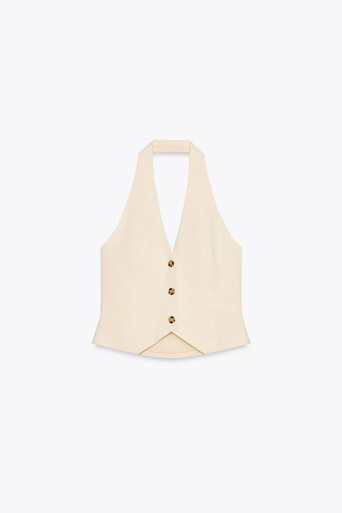 HALTER TAILORED VEST