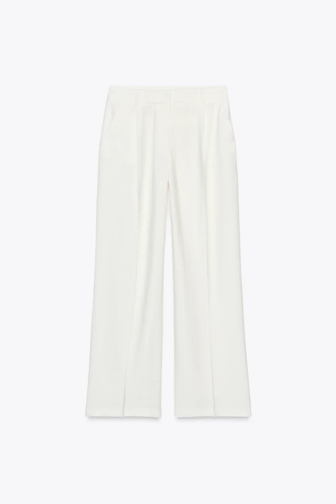 PANTALON LARGE À PINCES