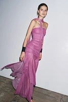 ROBE FOULARD À POIS