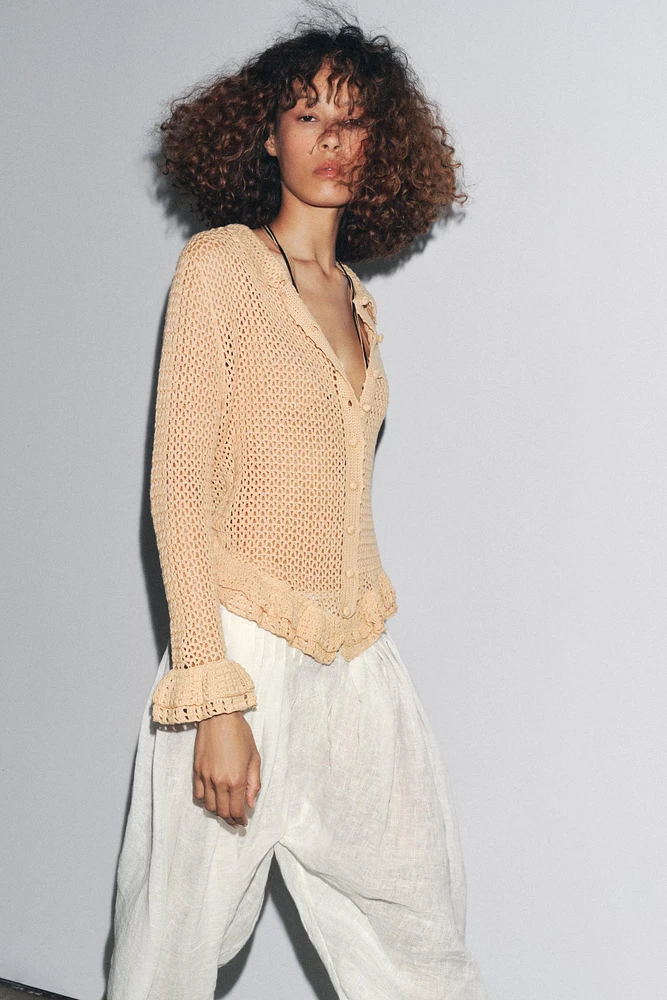 CROCHET KNIT CARDIGAN