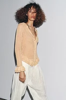CROCHET KNIT CARDIGAN