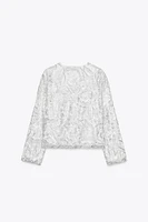 GILET EN MAILLE SEQUINS