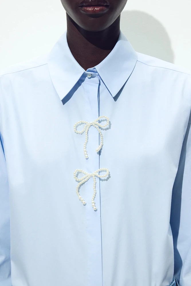 PEARL POPLIN SHIRT