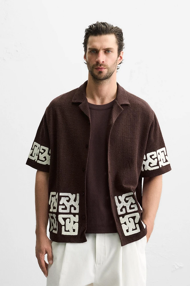 CHEMISE RELAXED FIT BRODÉE
