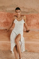 POLKA DOT MIDI DRESS