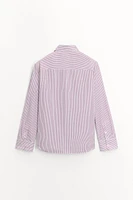 STRIPED POPLIN SHIRT ZW COLLECTION