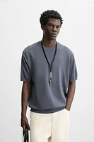 TEXTURED KNIT T-SHIRT