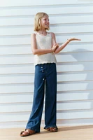 PANTALON WIDE LEG FLUIDE