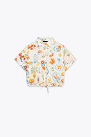 CHEMISE IMPRIMÉE MANCHES COURTES
