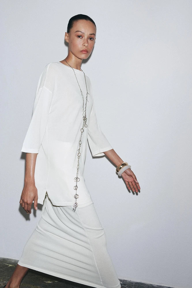 TOP OVERSIZE EN MAILLE