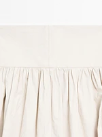Jupe midi 100 % lin panneau - STUDIO