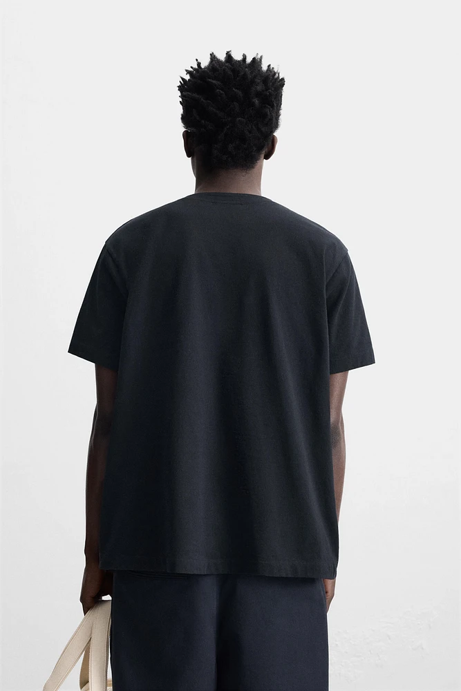 BUTTON NECK T-SHIRT