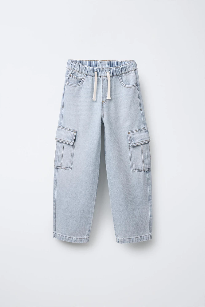 FLOWY CARGO JEANS