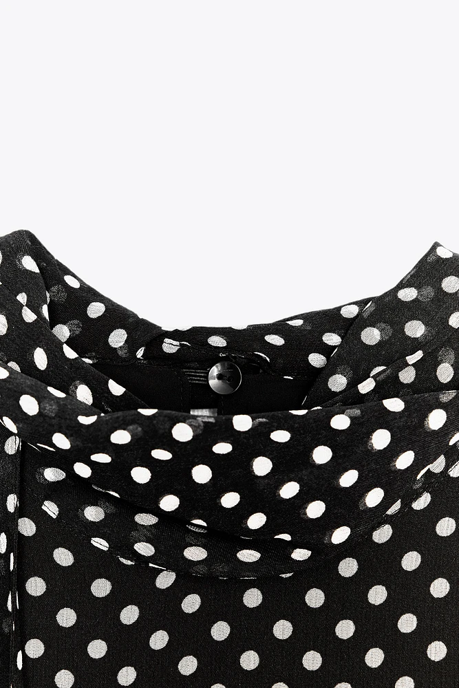 ZW COLLECTION HALTER POLKA DOT DRESS