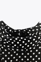 ZW COLLECTION HALTER POLKA DOT DRESS