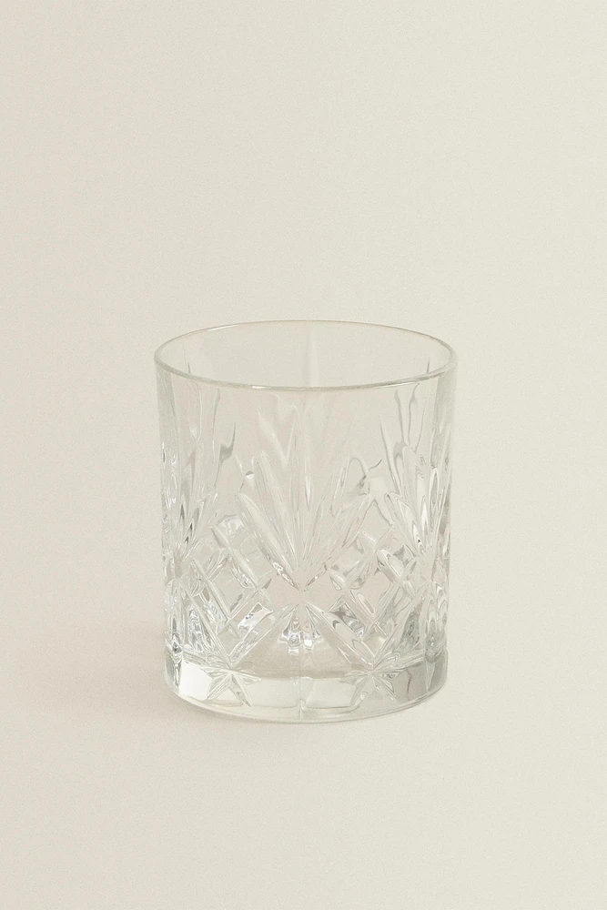 VERRE RELIEF CRISTALLIN