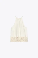 TOP RUSTIQUE BAS EN CROCHET