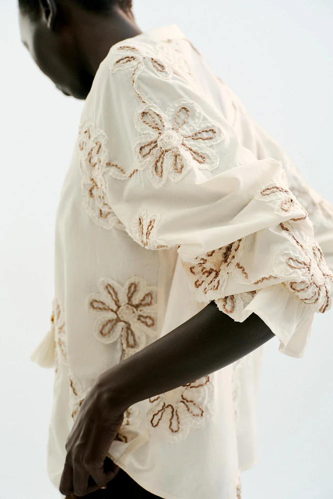 BLOUSE STRUCTURE BRODÉE