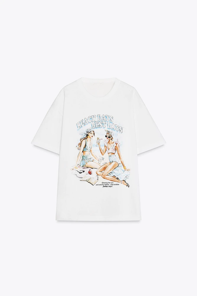 GIRLS PRINT T-SHIRT