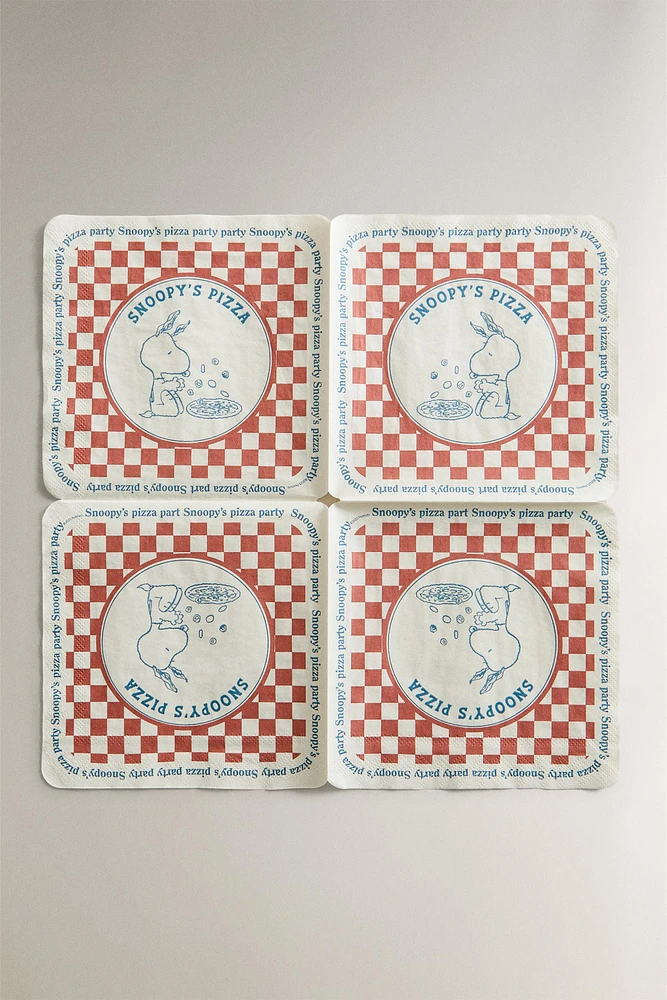 SET OF CHILDREN’S PEANUTS™ PIZZA PAPER NAPKINS (SET OF 20)