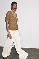 CROCHET KNIT TOP