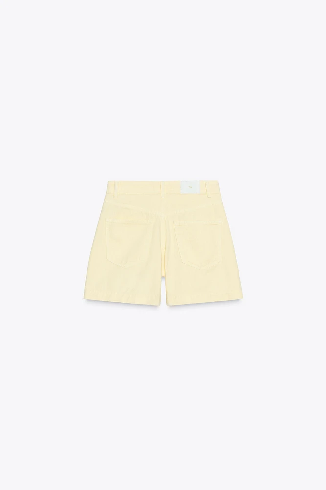 Z1975 HIGH-WAISTED SHORTS WITH PATCH POCKETS