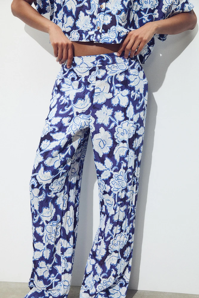 PANTALON IMPRIMÉ FLEURS