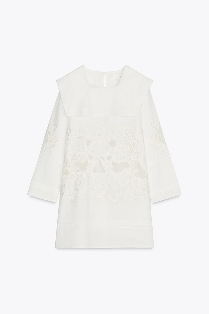 ZW COLLECTION EMBROIDERED SHORT DRESS