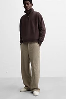 WIDE FIT CORDUROY PANTS