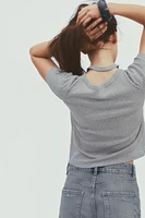 T-SHIRT DOUBLE HALTER