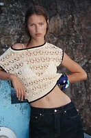 GILET EN MAILLE POINTELLE