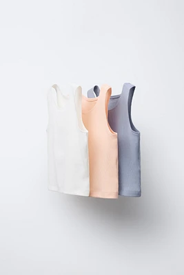 LOT DE TROIS T-SHIRTS NAGEURS CÔTELÉS
